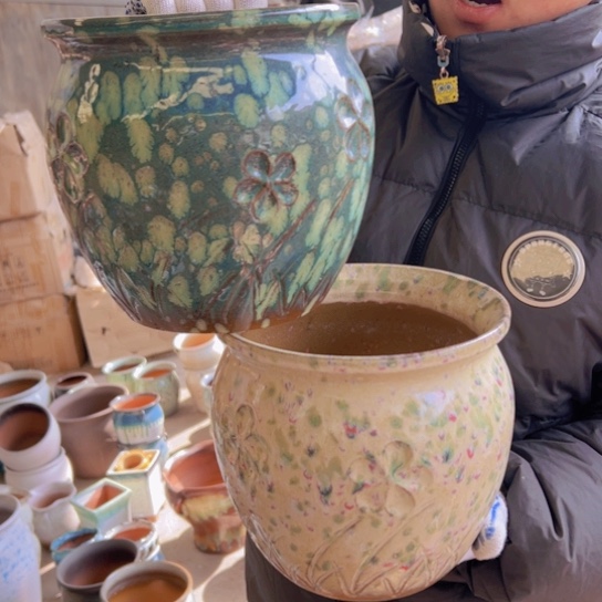 紫砂花盆高20口20————-