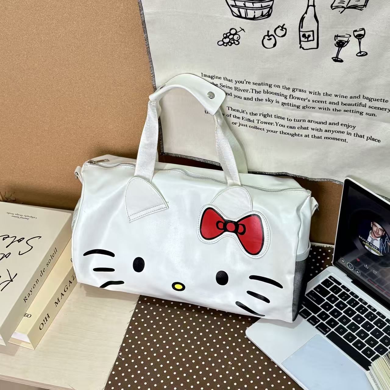 JuanJuan自制甜美可爱大容量旅行包A058