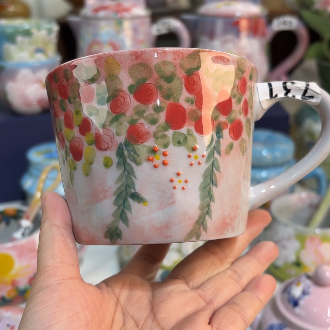 景德镇手绘高温釉下彩陶瓷茶具