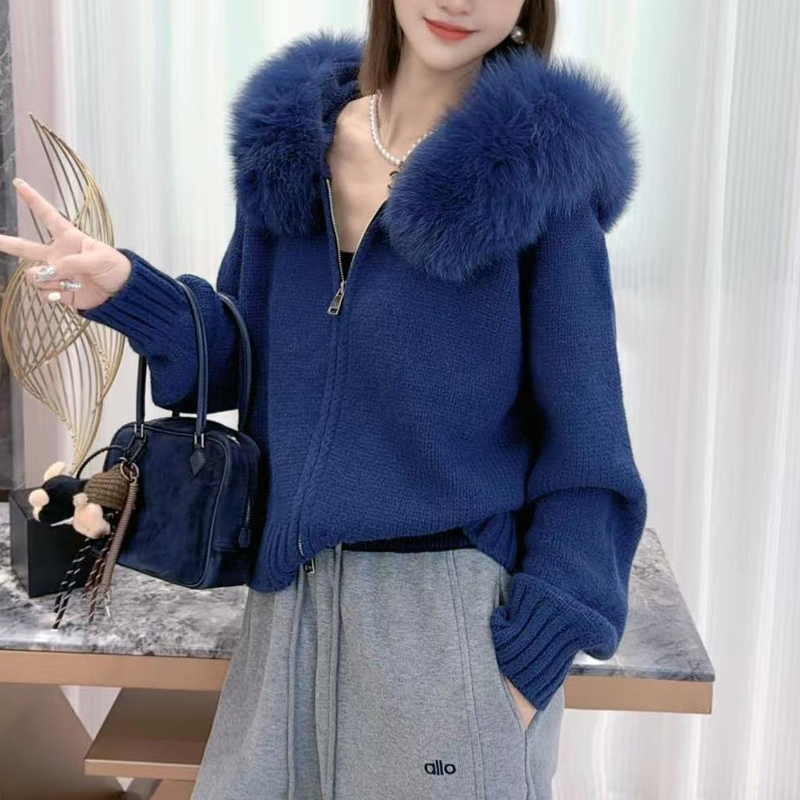 【绒雪环颈】2025秋冬新款今年流行洋气时髦大毛领加厚帽衫外套女