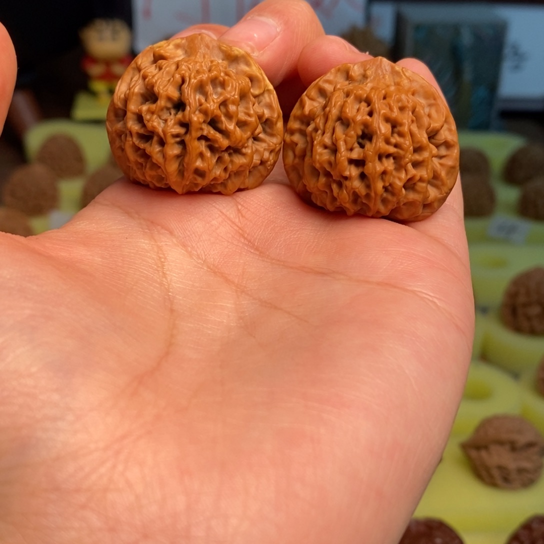 核桃秦岭闷尖狮子头32瑕疵