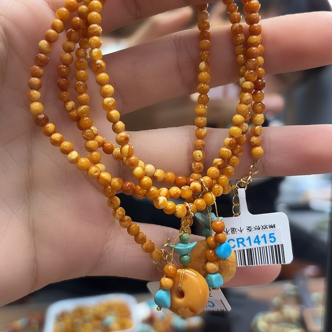 琥珀未镶嵌颈饰项链多样性发其一