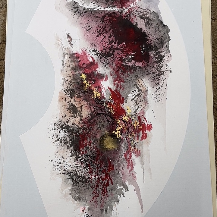 国画花鸟的翅膀和翅膀都是白色或白色的