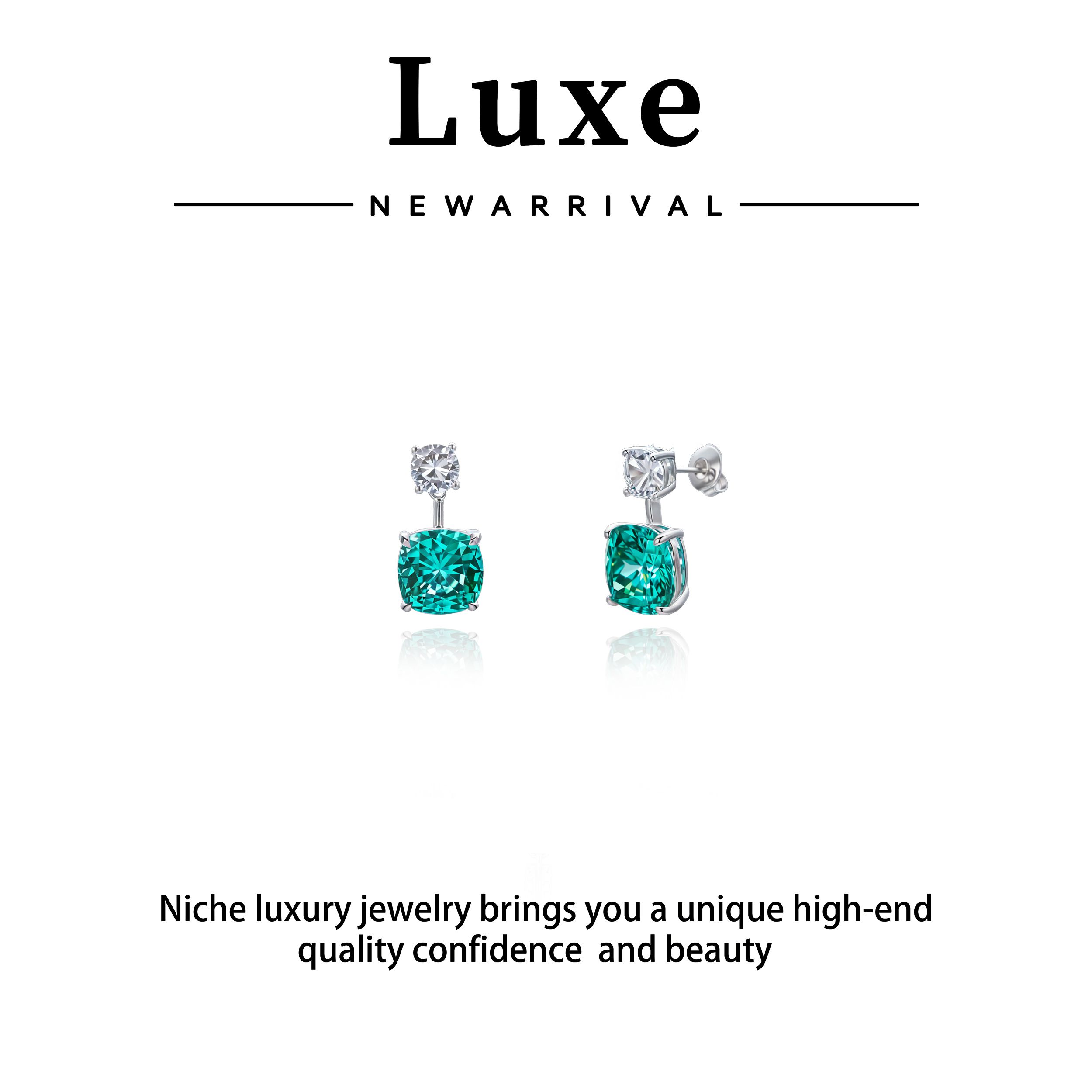 合金合成锆石耳饰 【琴愿为你】时尚耳坠小气耳环女ZE190409