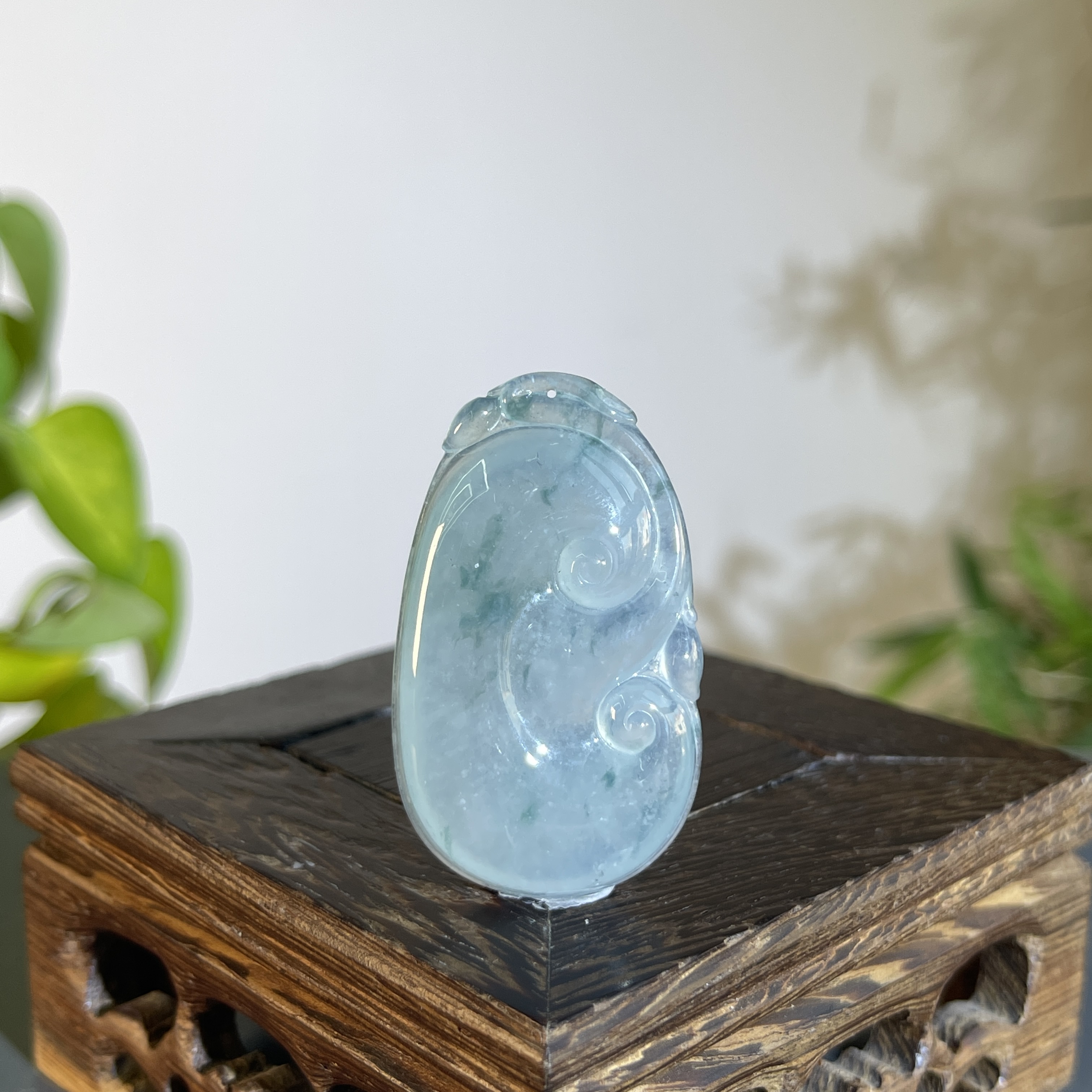 JTA22-130 天然缅甸翡翠A货 人生如意