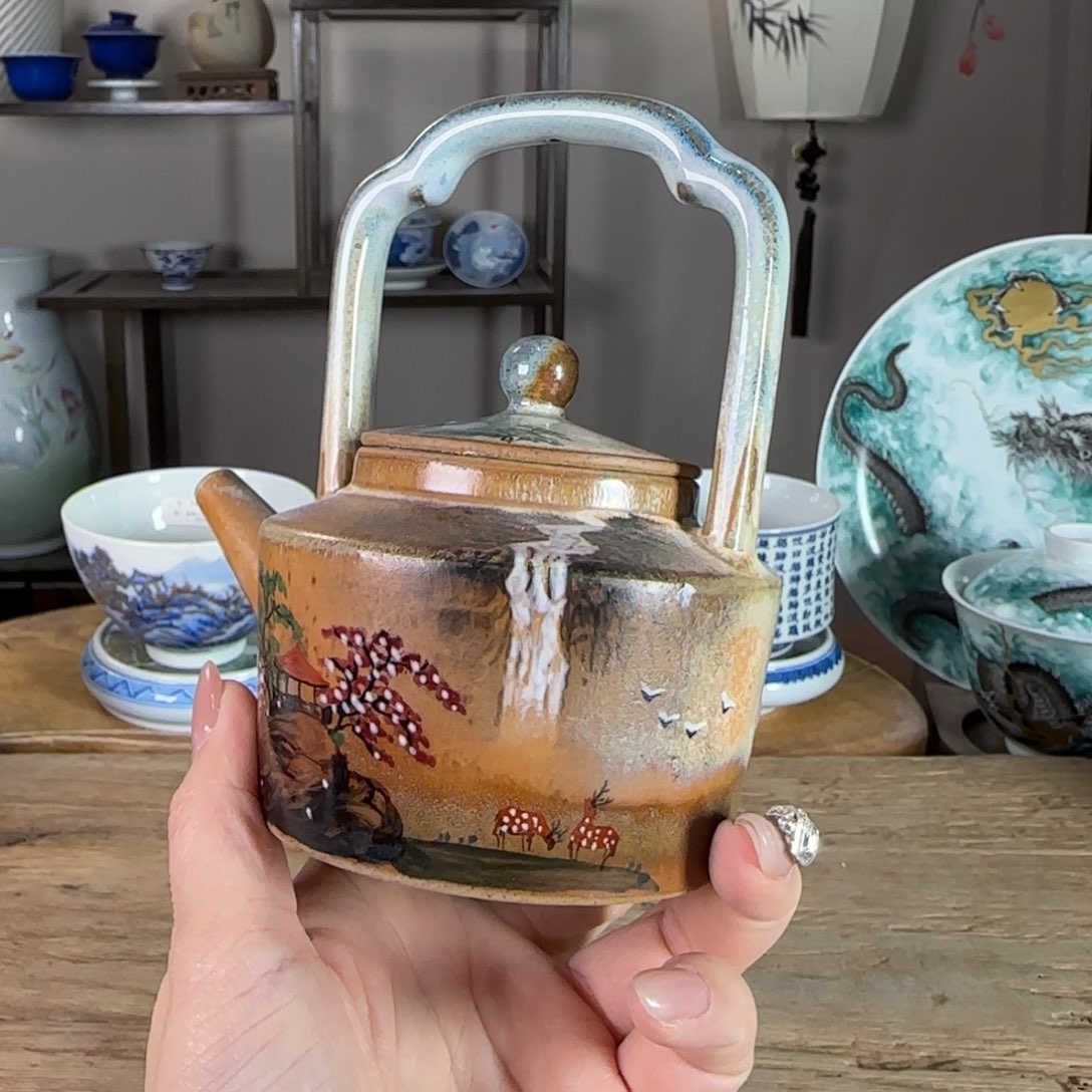 杯景德镇陶瓷柴烧多人