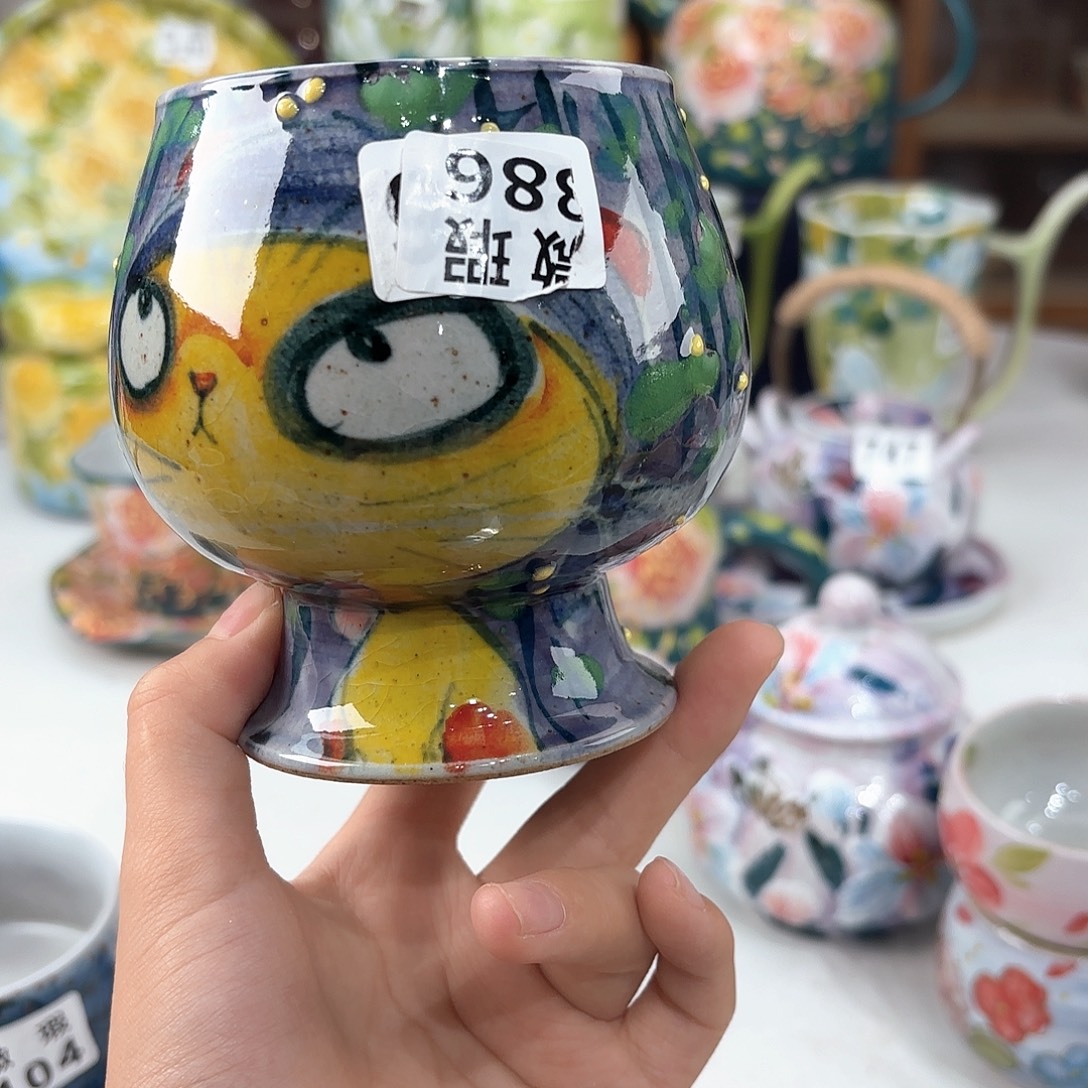景德镇手绘高温釉下彩陶瓷茶具