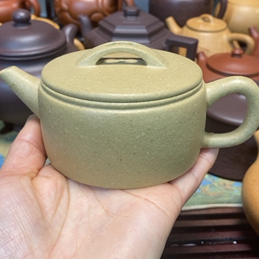 【闪购商品】紫砂茶壶梨皮绿泥半手工清仓