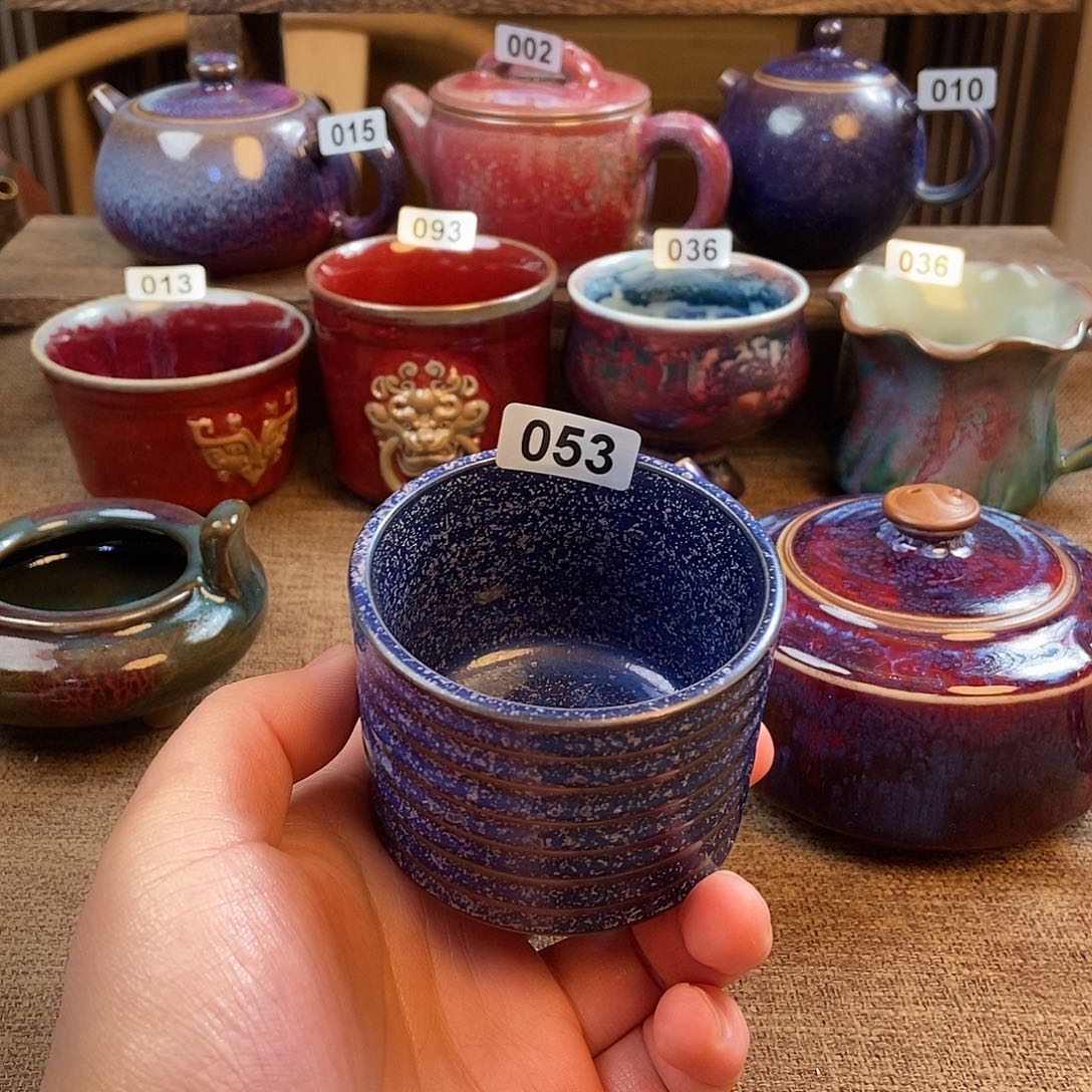 摆件钧瓷主人杯杯