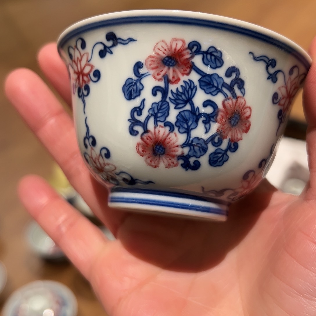 微瑕臻玉古坊原矿青花釉里红