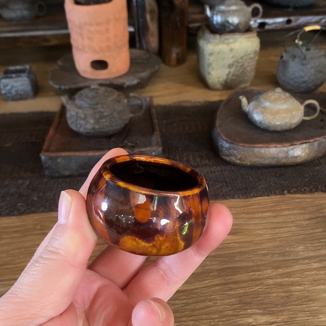 山***猫手工制作柴烧茶具
