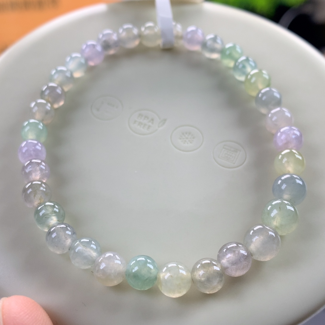 翡翠未镶嵌手链卡5～6.6