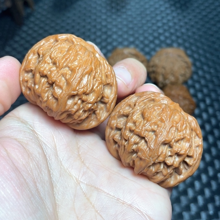 文玩核桃把件41磨盘