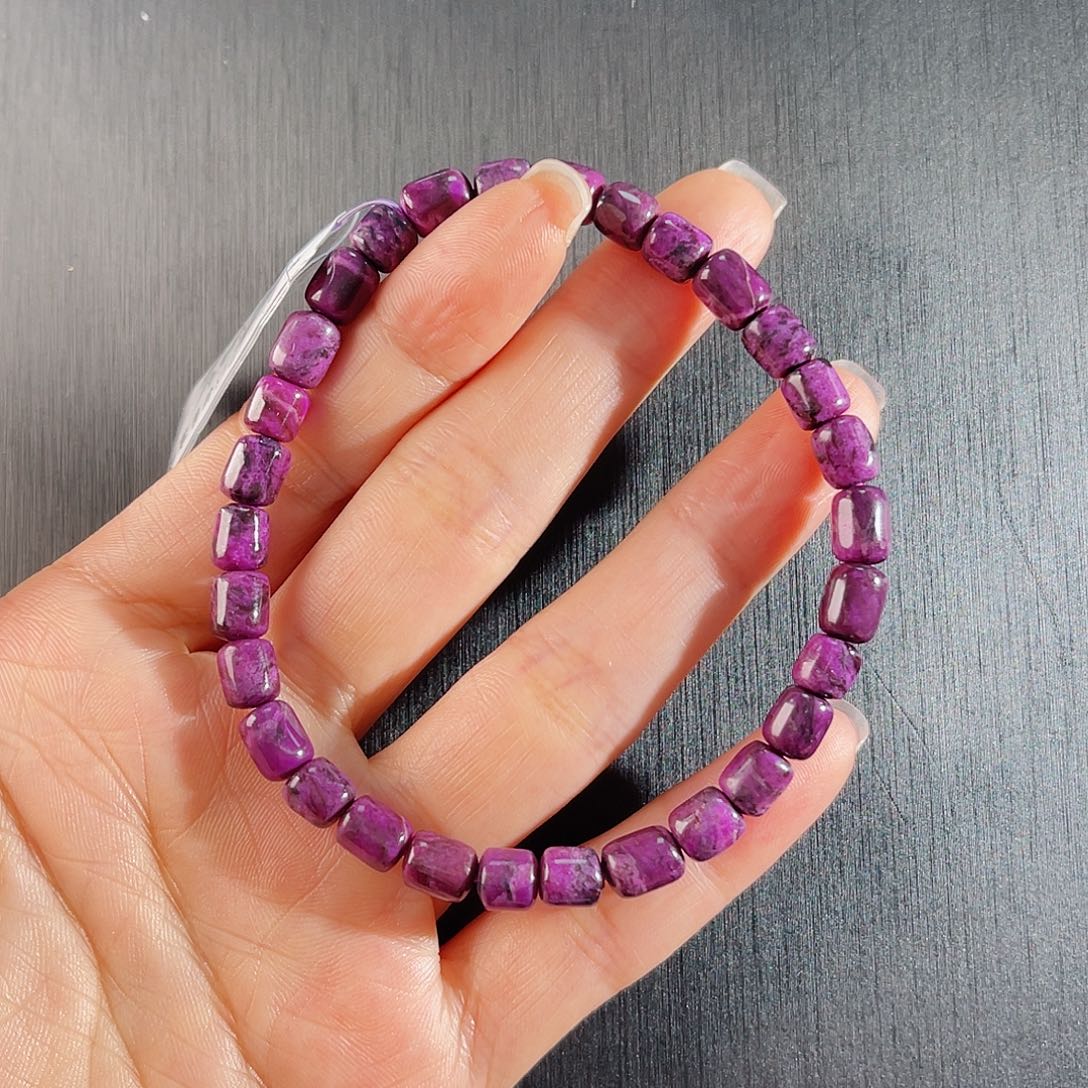 苏纪石（舒俱来）南非舒俱来老矿料手串未镶嵌