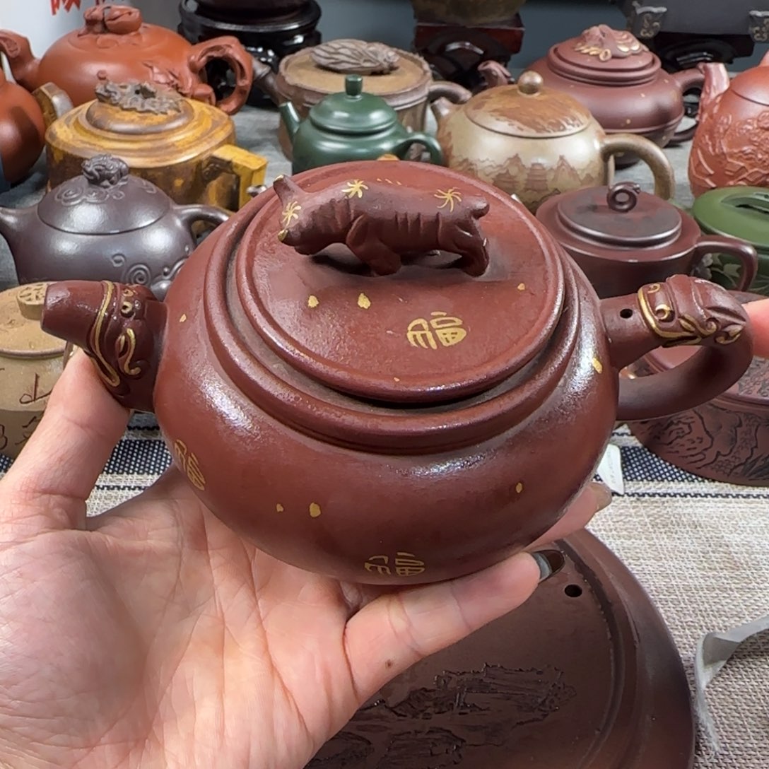 紫砂茶壶奔***子紫砂紫砂茶具