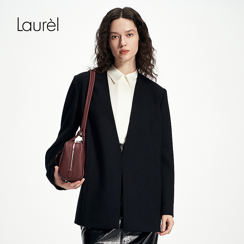 【粉丝专享】Laurel秋冬新款无领西装女LWD343T06300