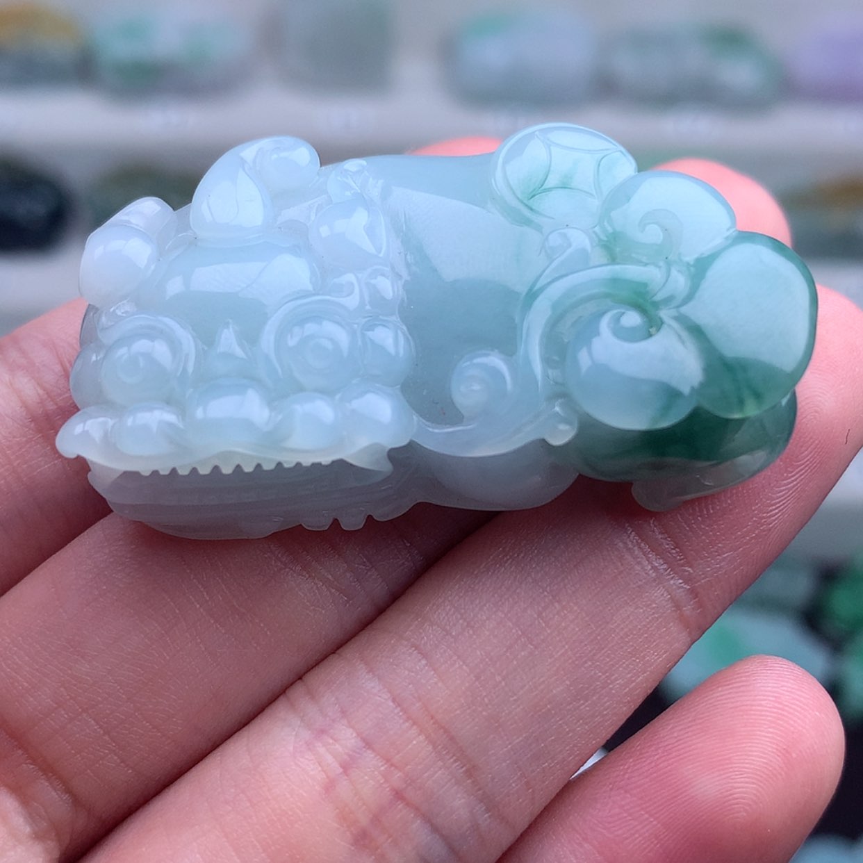 【闪购商品】翡翠未镶嵌颈饰貔貅