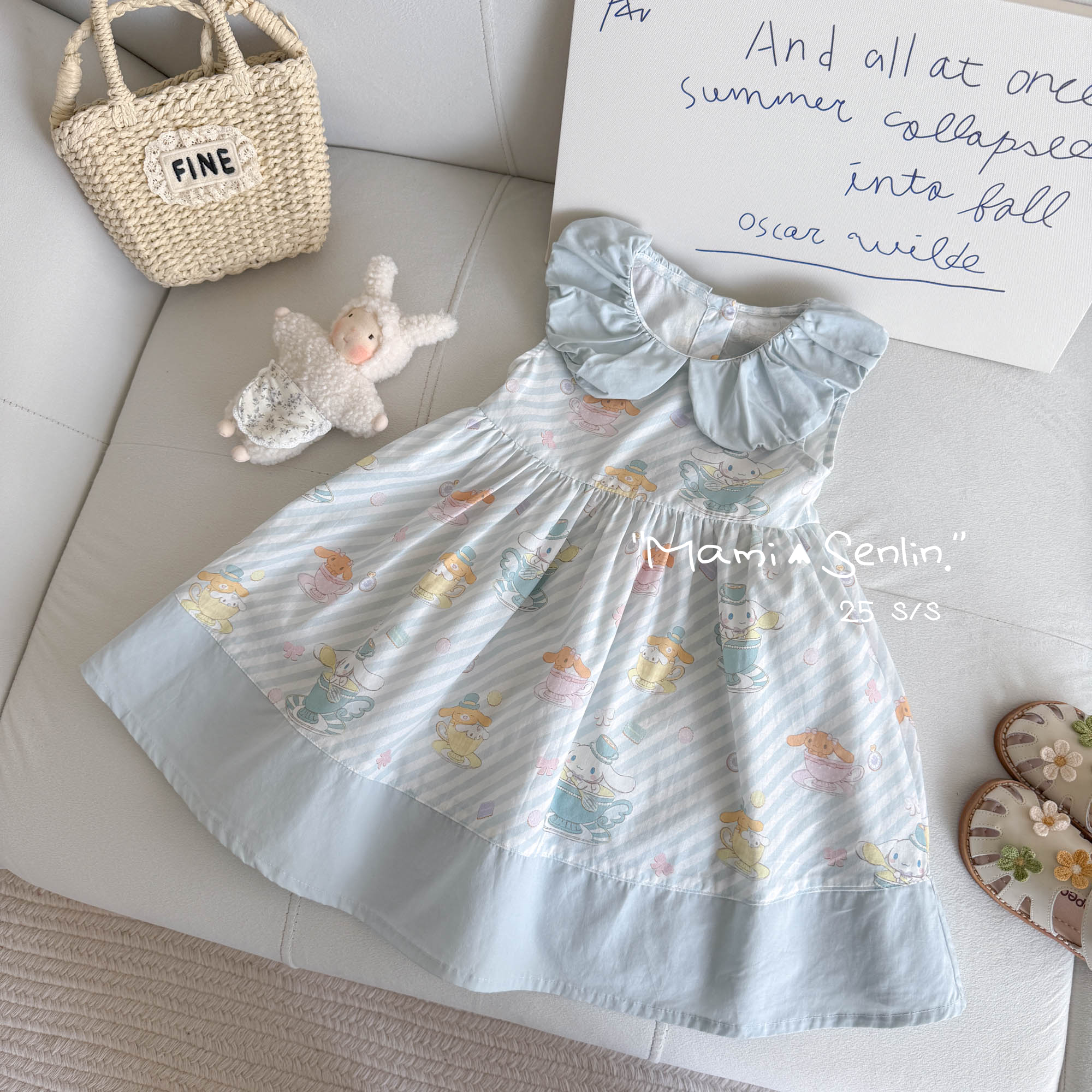 【现货】妈咪森林-童装2025夏季新款无感印花连衣裙252-MMSL-252068