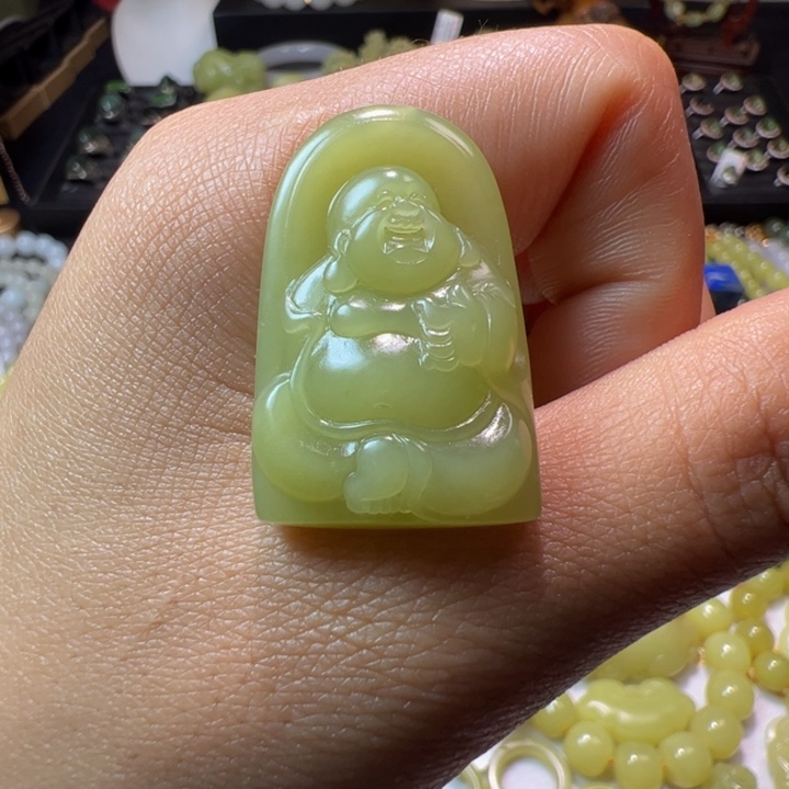 和田玉（黄玉）颈饰未镶嵌