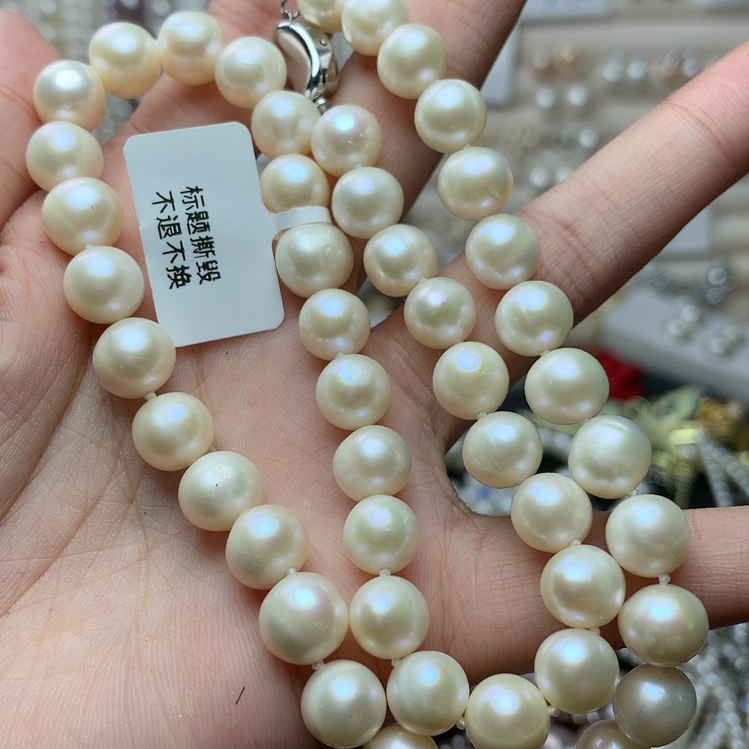 淡水珍珠天然8-9未镶嵌t 21项链