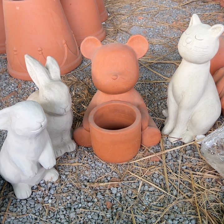 清***心20×38 猫咪一家，白色兔两个，熊一个