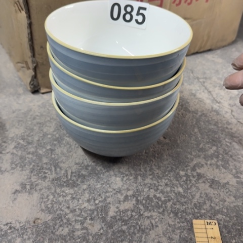 泥塑磁州窑出口手绘大碗口径15