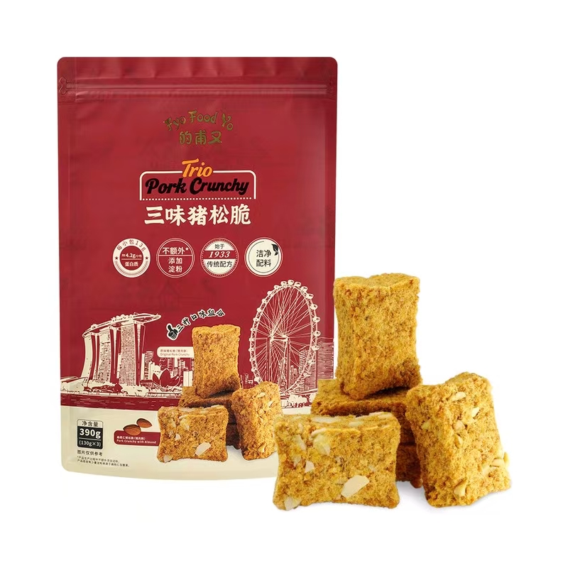 【柚仔山姆零食代购】的甫又三味猪肉松脆 加入购物车满49包邮