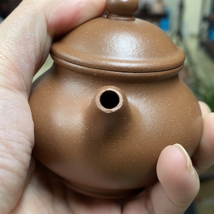 茶杯紫砂潘壶微瑕黄降坡