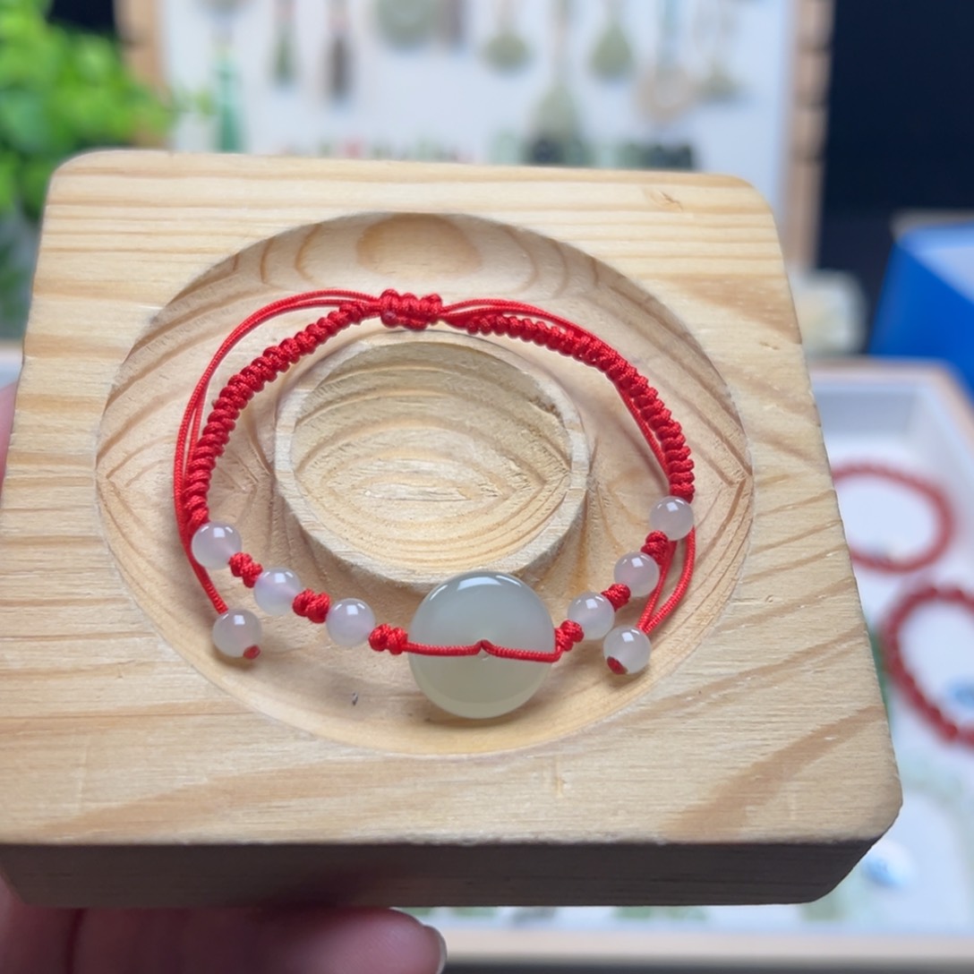 和田玉手绳未镶嵌