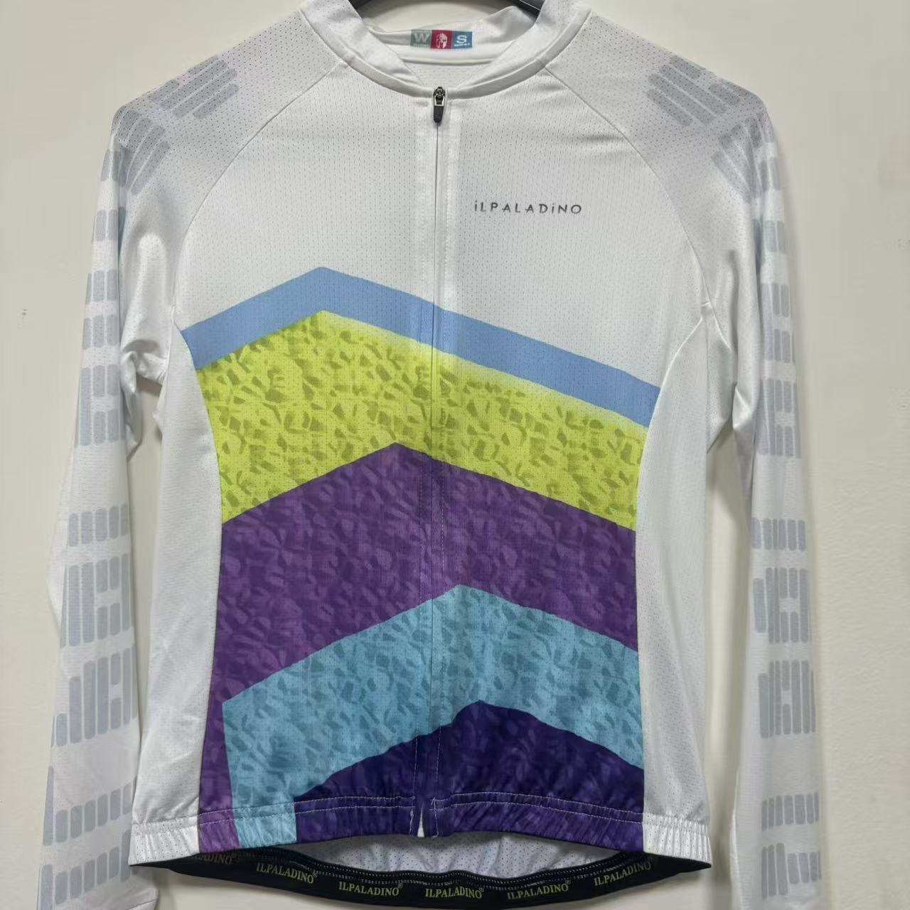 SQ 778【白色阶梯冰丝长袖女士】ILPALADINO专业版骑行服