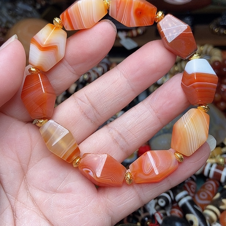 玛瑙/玉髓未镶嵌手链