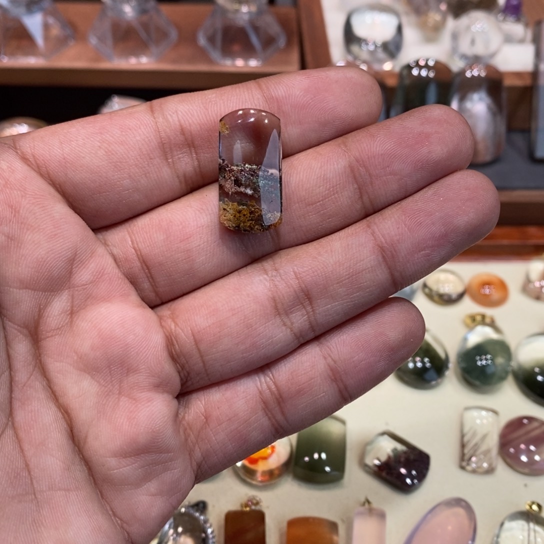 窝***窝水晶颈饰银S925镶嵌幽灵