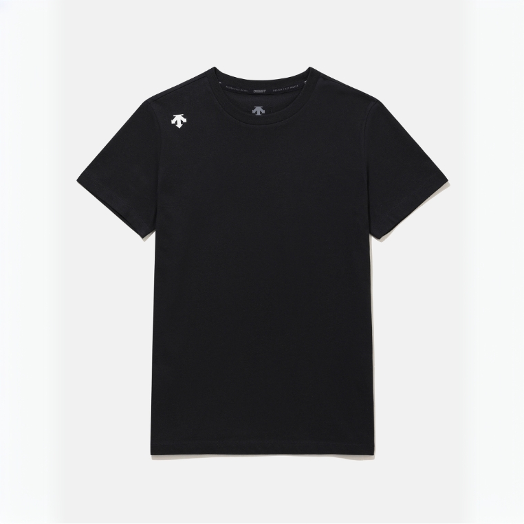 DESCENTE/迪桑特男女款圆领短袖百搭简约休闲T恤SQ323UTS76