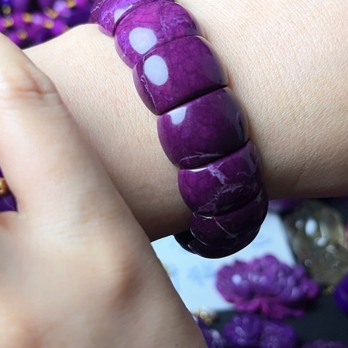 【闪购商品】琉璃DIY老油紫镯牌卡20爆款高含量