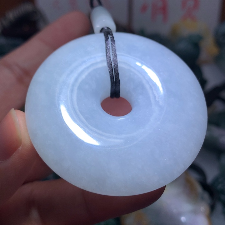 翡翠颈饰未镶嵌保真天然A货翡翠