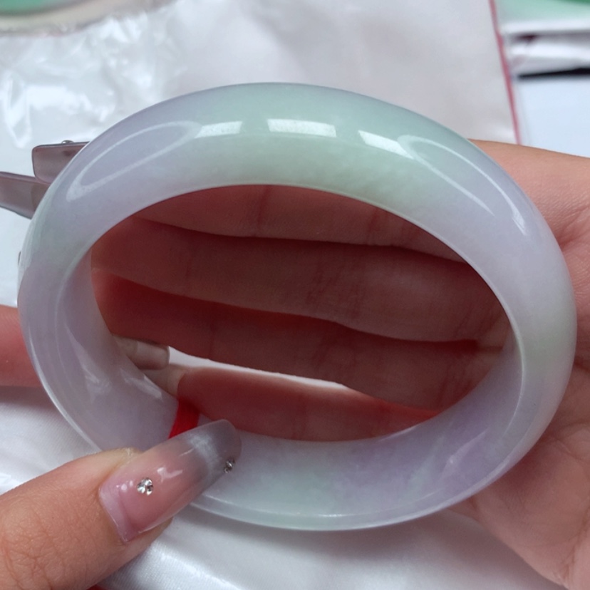 【闪购商品】翡翠手镯（圆镯）未镶嵌看***乐62圈
