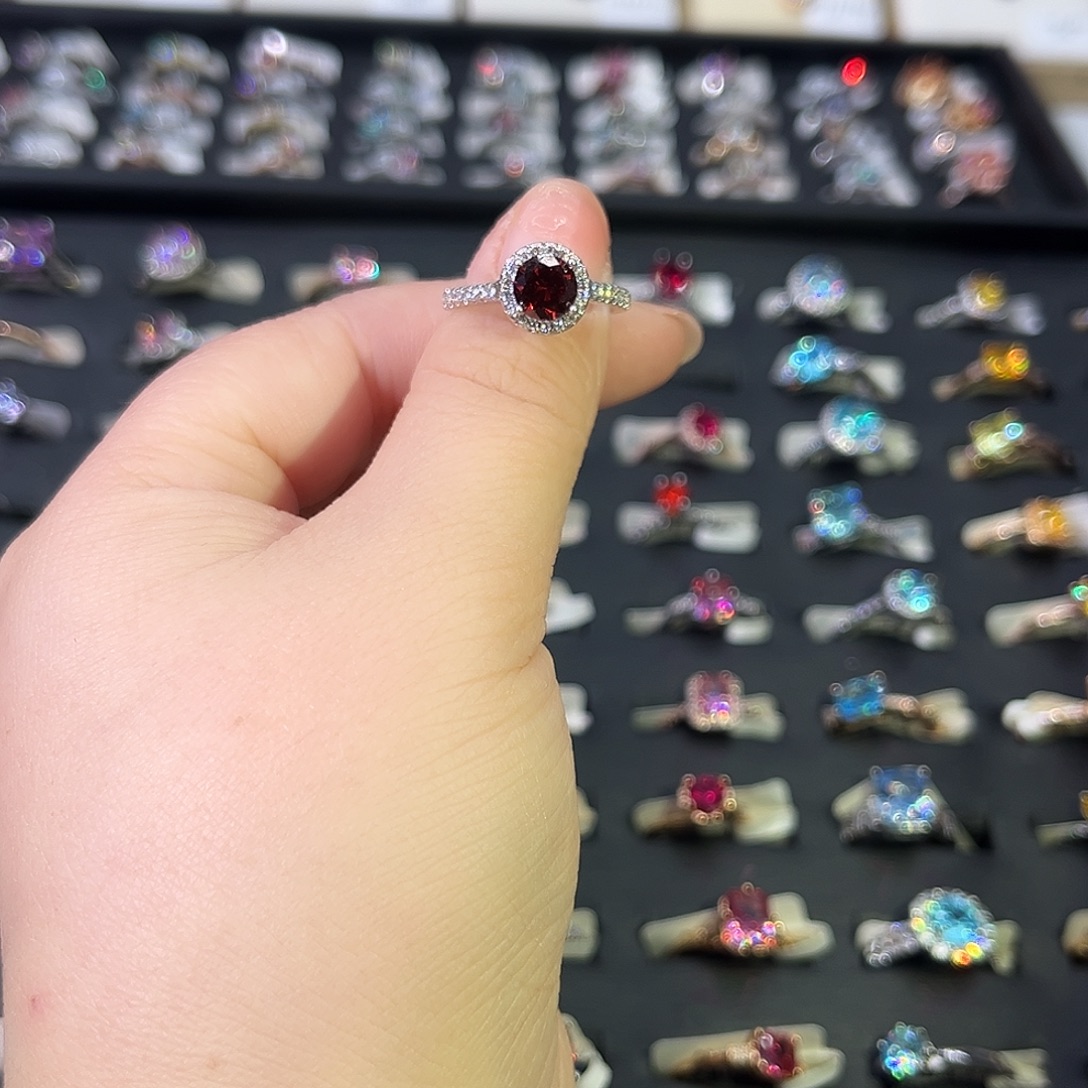 莫桑石非金属SH公主圆包血红一卡-11