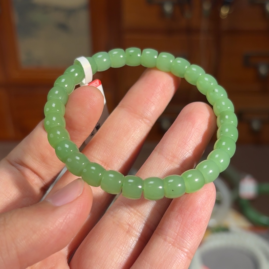 和田玉手串未镶嵌