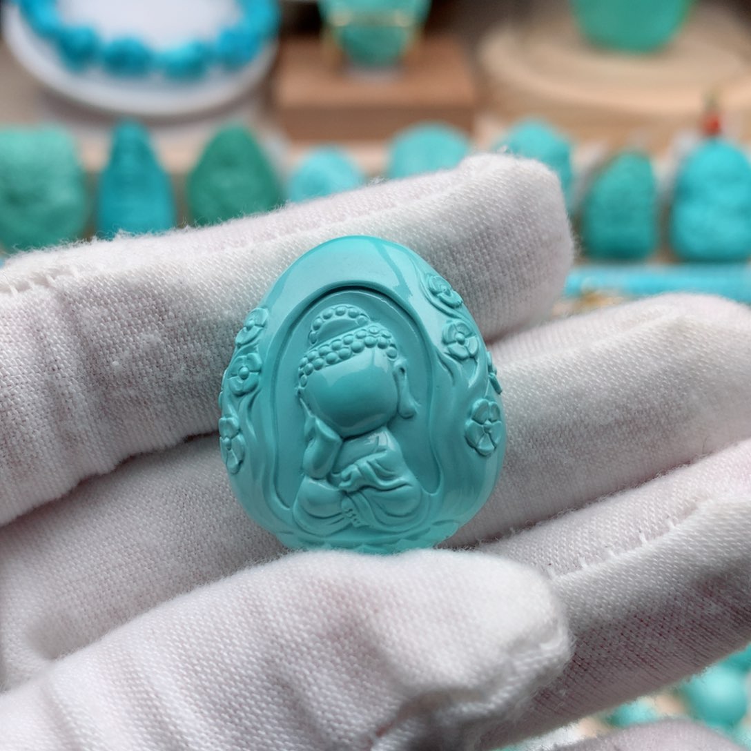 绿松石珠宝奇石未镶嵌