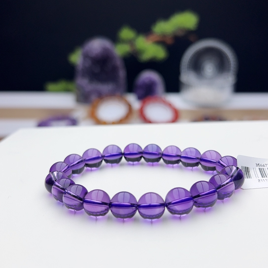 水晶手链未镶嵌紫水晶9.7mm25