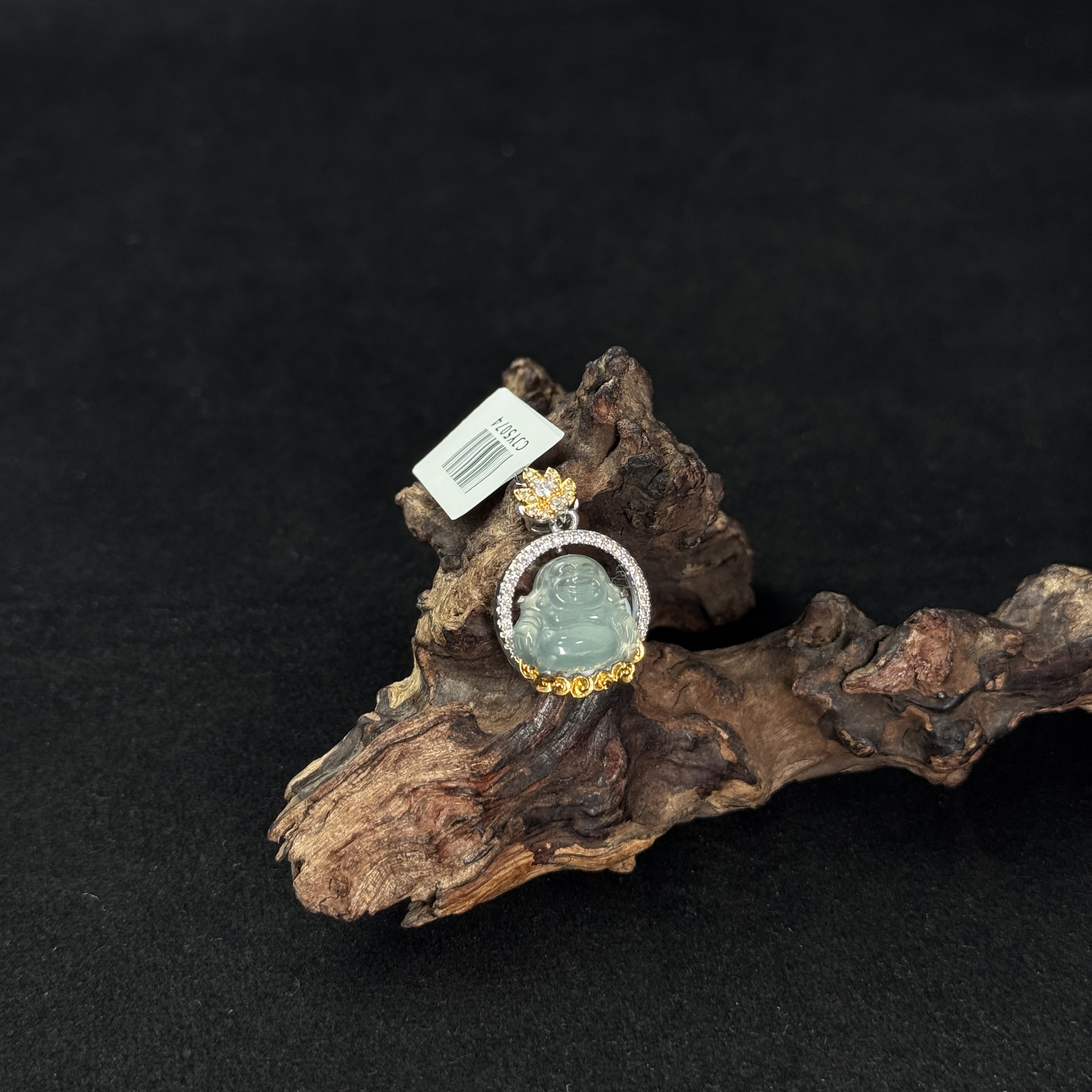 【诚翠拍品第一百一十四期午】翡翠8吊坠CJY5074银