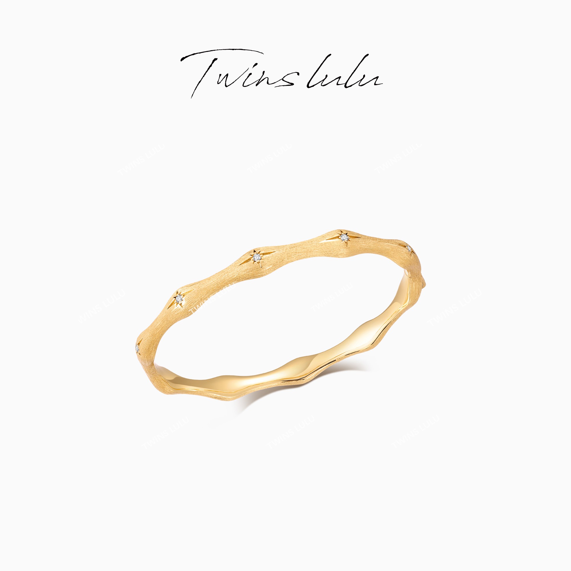 TWINS LULU 出游秋上新 轻奢竹节六芒星高级感手镯送老婆TSS7878