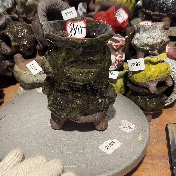 粗陶花盆制作就这样的支