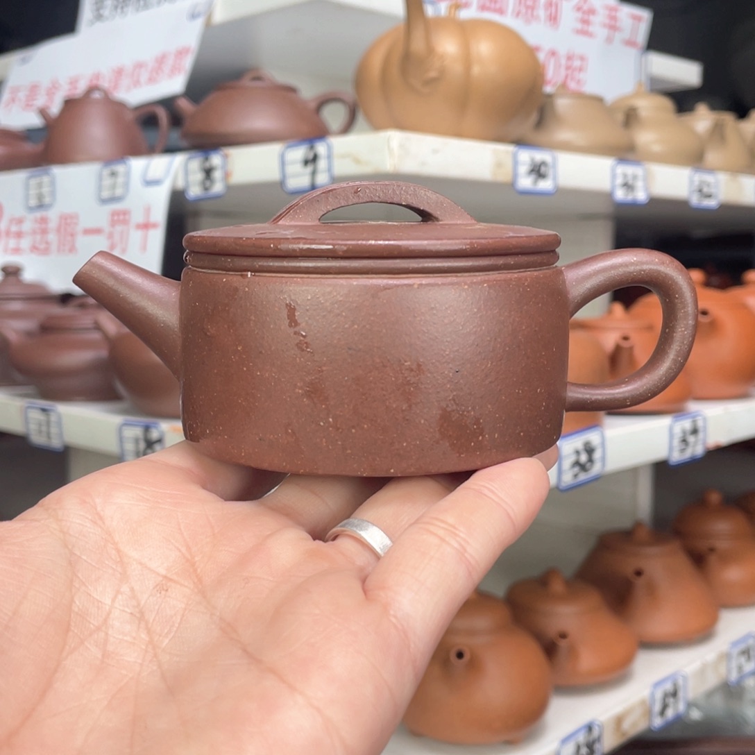 紫砂茶壶紫泥全手工150毫升
