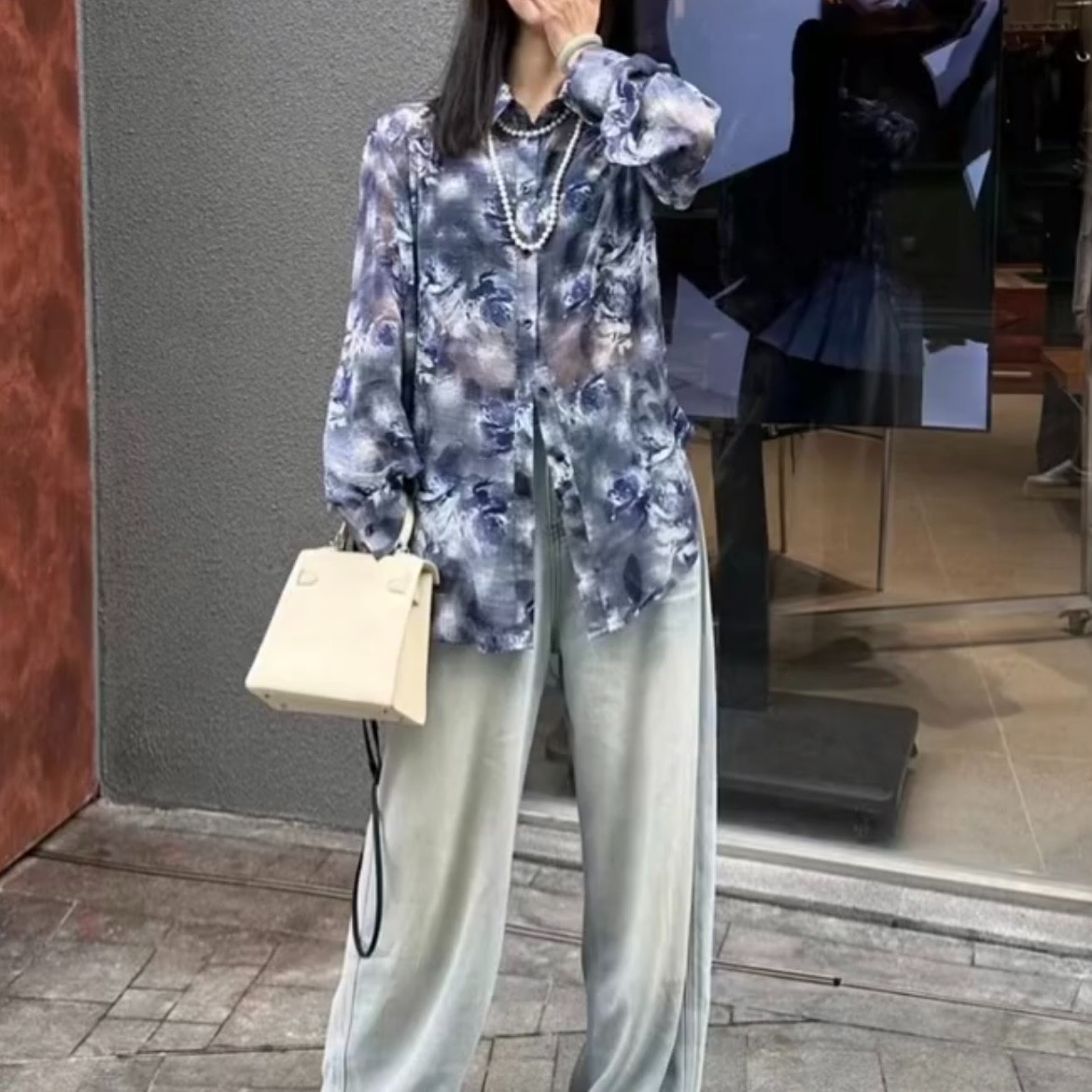 【Z】506/623220/125 设计感小众爆款衬衫女长袖时尚外搭衬衣