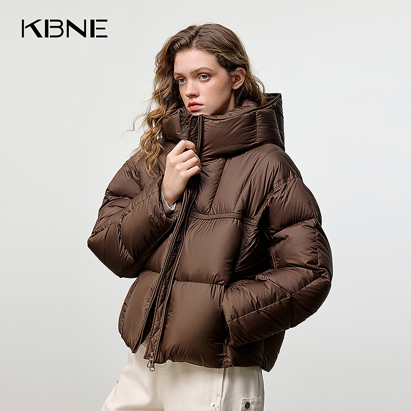 【三防】KBNE羽绒服女款爆款2024新款连帽冬季保暖短款羽绒服轻薄