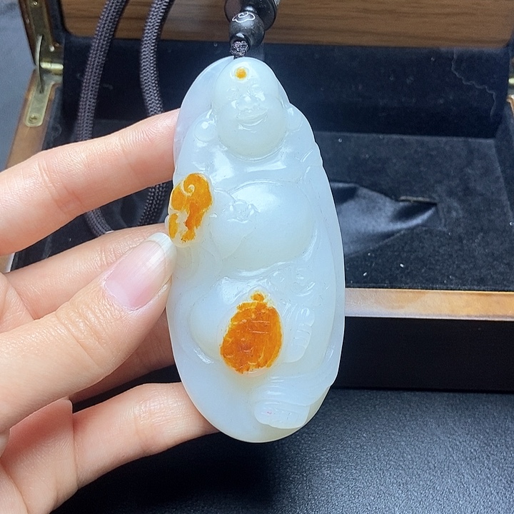 和田玉挂件未镶嵌小**乐N