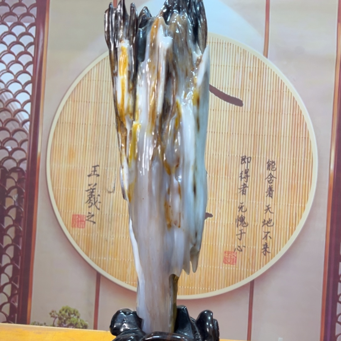 硅化玉（树化玉）未镶嵌摆件