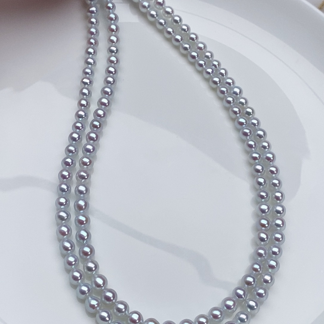 银S925镶嵌淡水珍珠颈饰