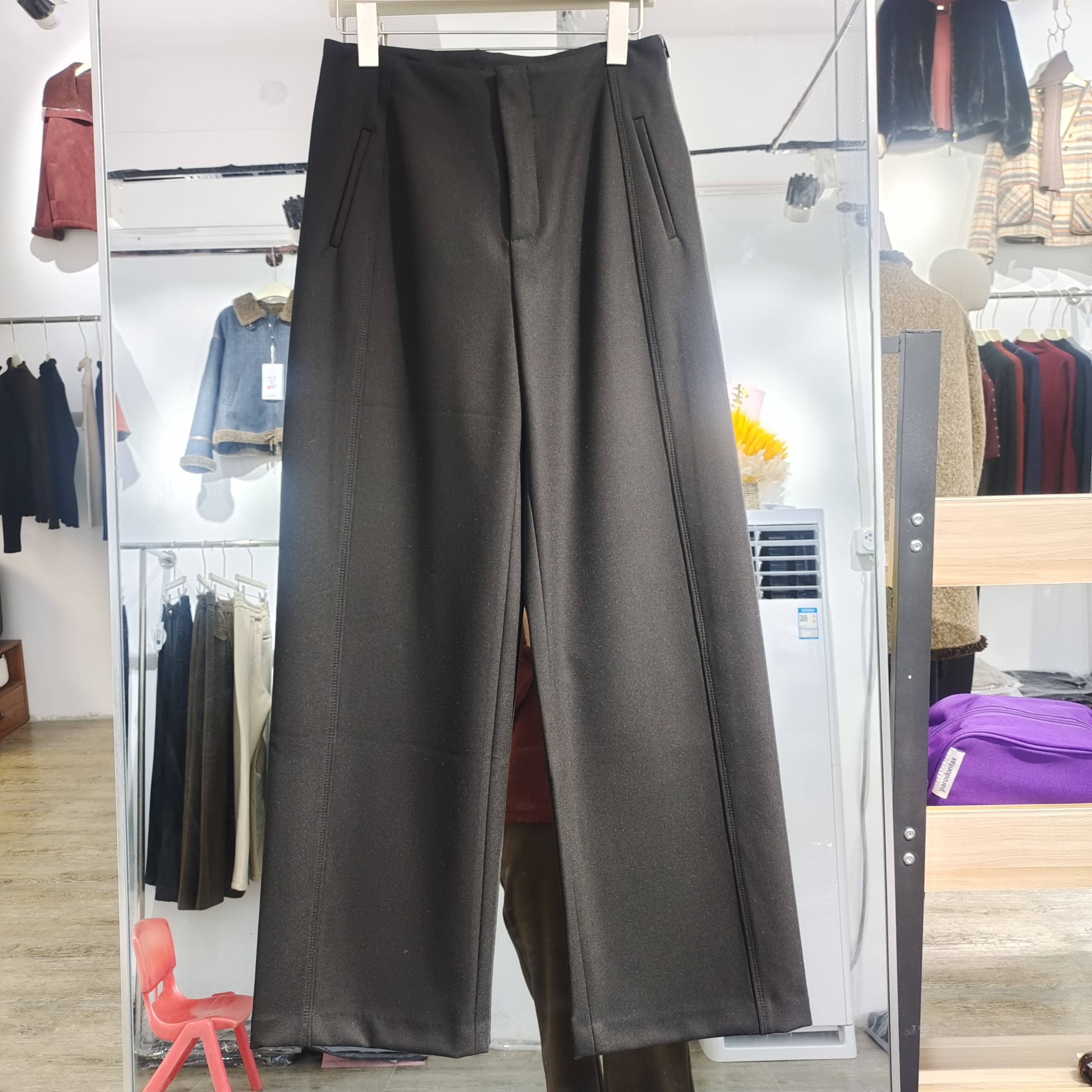 欧货高品质直筒裤